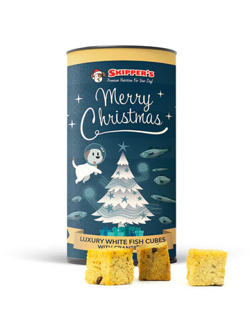 Skippers Xmas Luxury Whitefish & Cranberry Cubes 60g