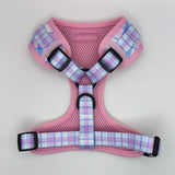 Adjustable Harness - Pink Tartan