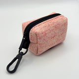 Poo Bag Holder - Tweed Pink