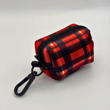 Poo Bag Holder - Red Tartan